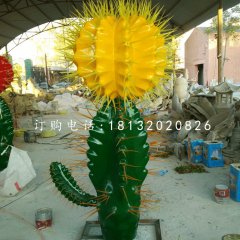 玻璃鋼仙人掌，植物雕塑