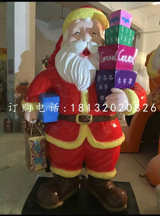 玻璃鋼圣誕老人，卡通人物 (3)