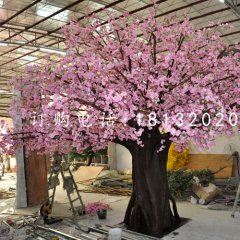 玻璃鋼桃花，仿真大樹