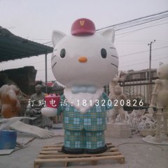 hellokitty雕塑，玻璃鋼卡通雕塑