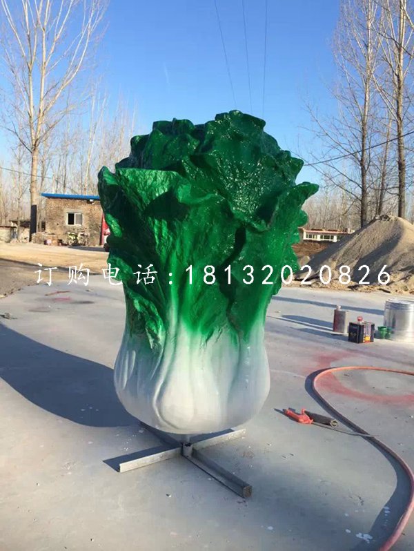 仿真白菜雕塑，玻璃鋼白菜