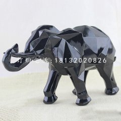抽象大象，玻璃鋼動(dòng)物擺件