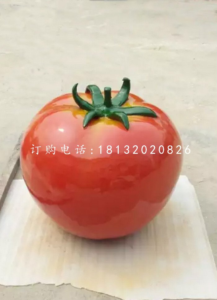仿真西紅柿雕塑，玻璃鋼蔬菜