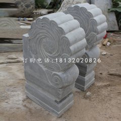 門墩石雕，青石仿古門墩