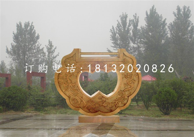 同心鎖雕塑，銅鎖雕塑，公園景觀銅雕