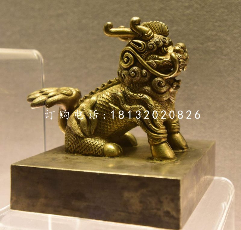 麒麟銅雕，鑄銅神獸雕塑