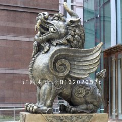 獨(dú)角獸銅雕，法院銅雕