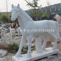 小馬駒石雕，漢白玉小馬駒石雕