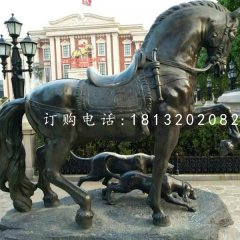 坐騎雕塑，青銅馬雕塑