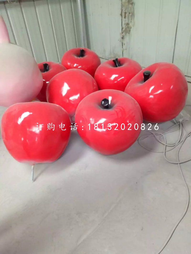 蘋果雕塑，玻璃鋼仿真水果
