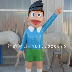 玻璃鋼小夫雕塑，卡通人物雕塑