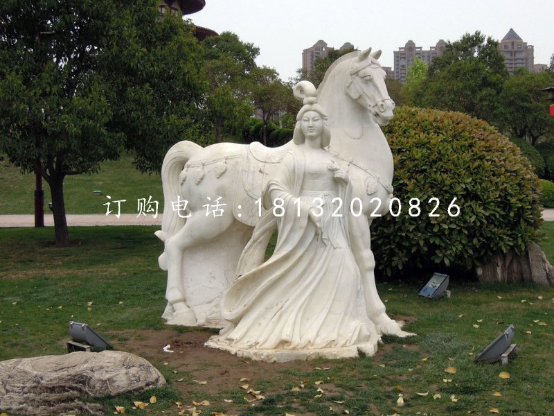 唐朝美女石雕，公園景觀石雕