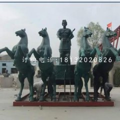 阿波羅戰(zhàn)車銅雕，廣場銅雕
