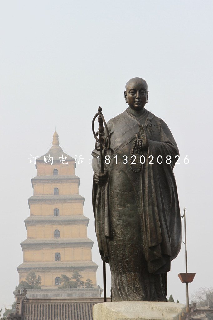 大唐玄奘銅雕,廣場(chǎng)人物銅雕