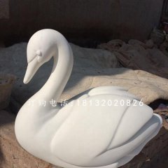 白天鵝雕塑，漢白玉動物