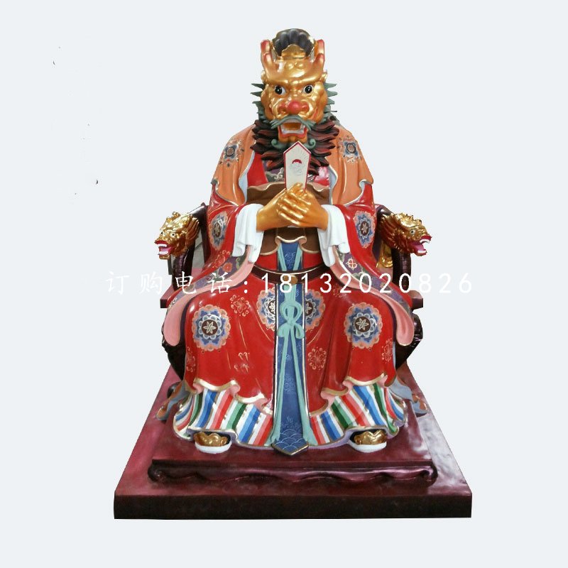 玻璃鋼龍王雕塑，神仙雕塑