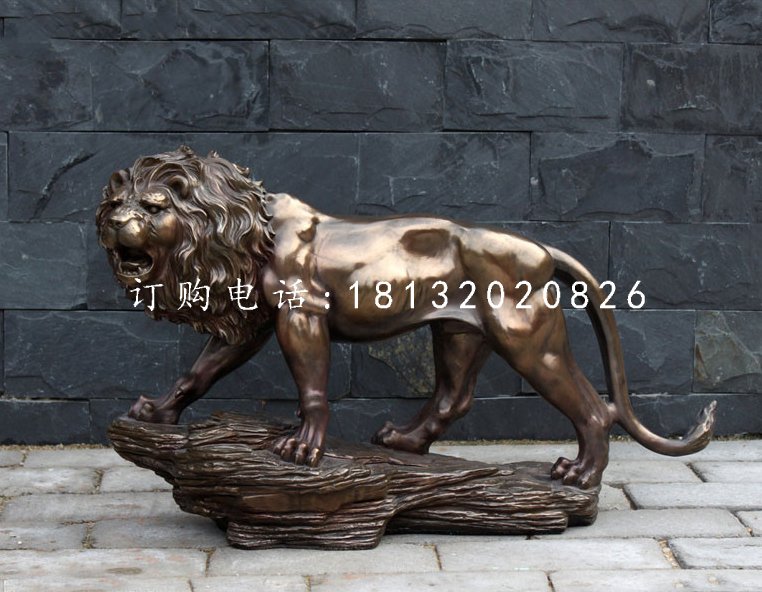 非洲獅銅雕,廣場(chǎng)銅獅子