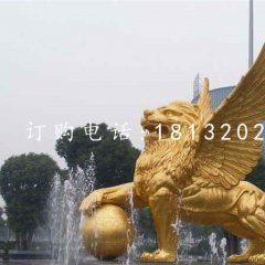 飛獅雕塑，廣場(chǎng)銅獅子