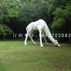 長頸鹿石雕，公園動物石雕