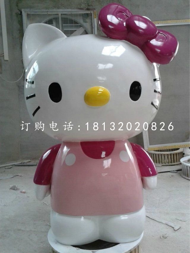 玻璃鋼hellokitty雕塑，卡通擺件 (2)