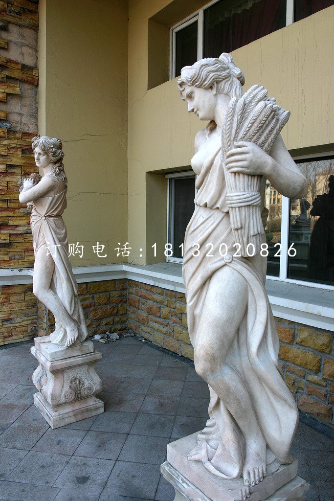 西方女人石雕，景觀石雕 (1)