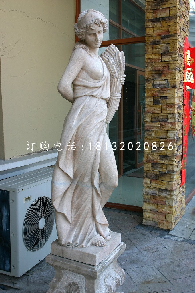 西方女人石雕，景觀石雕 (2)