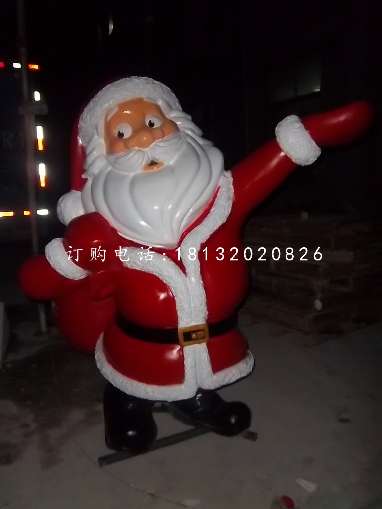 圣誕老人雕塑，玻璃鋼卡通人物