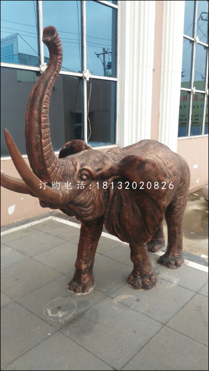 大象銅雕，公園動物銅雕