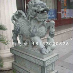 麒麟雕塑，青石動(dòng)物雕塑