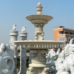 歐式噴泉石雕，廣場景觀雕塑
