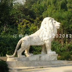 西洋獅石雕，公園動(dòng)物石雕