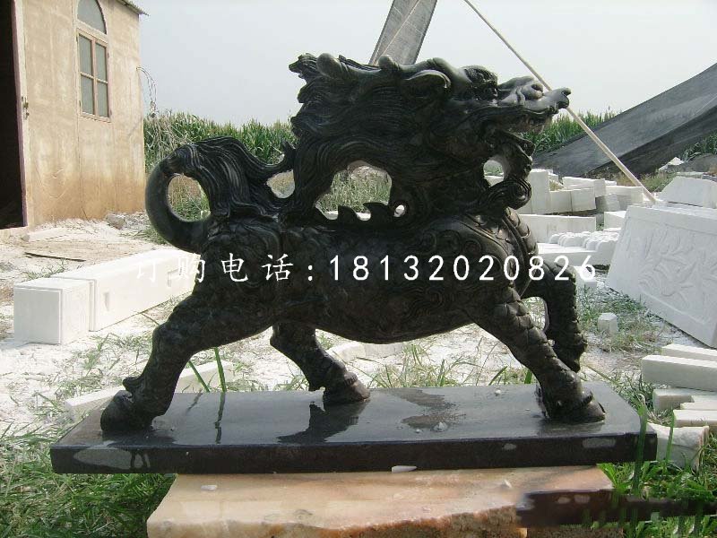 石雕麒麟，廣場神獸石雕