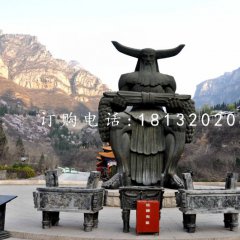神農(nóng)銅雕，廣場(chǎng)神話人物銅雕