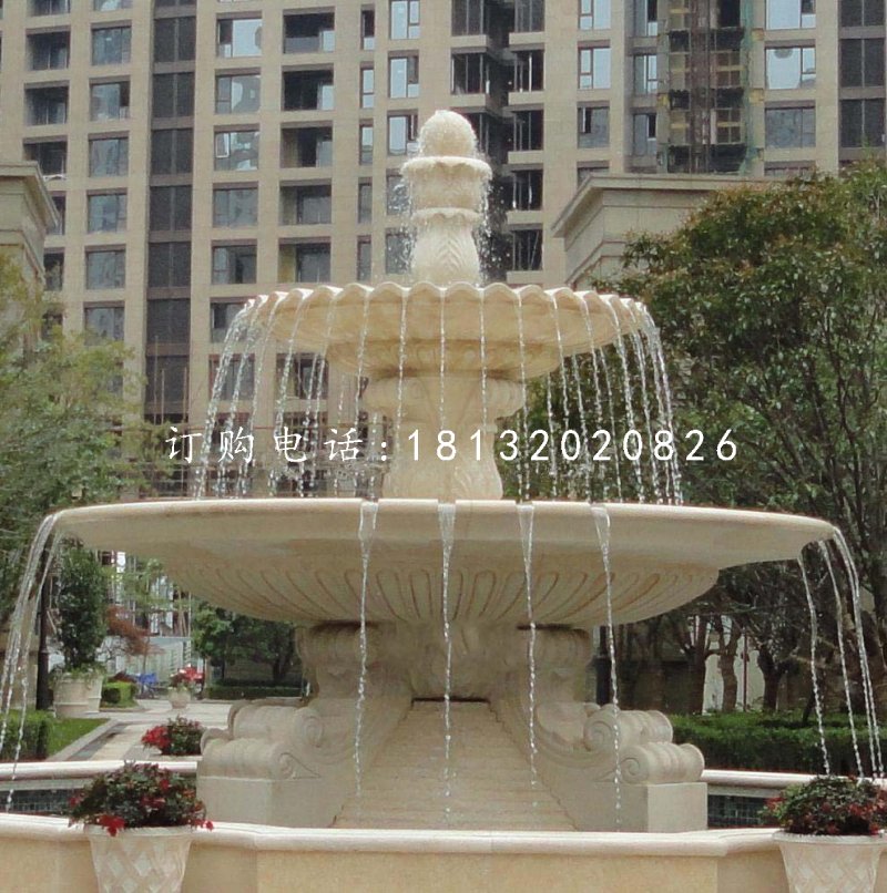 小區(qū)石噴泉，歐式噴泉