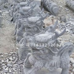 小型麒麟石雕，青石麒麟雕塑