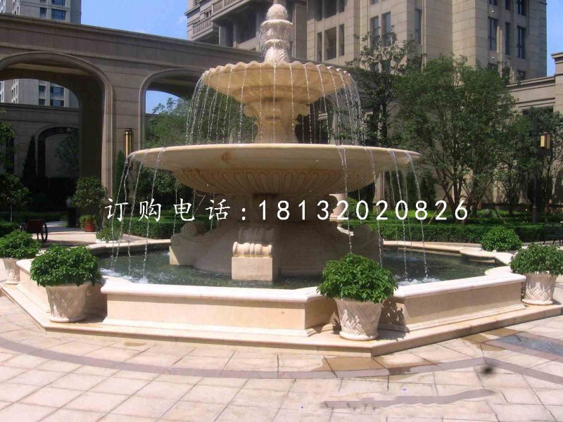 小區(qū)噴泉石雕，景觀石雕