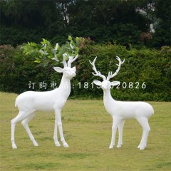 樹枝梅花鹿，玻璃鋼抽象動(dòng)物雕塑