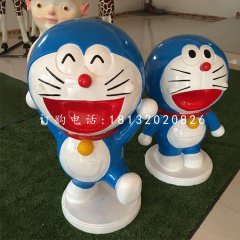 機(jī)器貓雕塑，玻璃鋼卡通