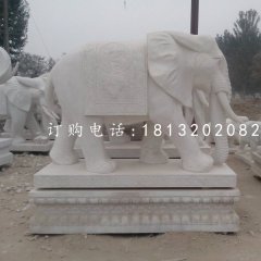 吉祥大象石雕，動(dòng)物石雕