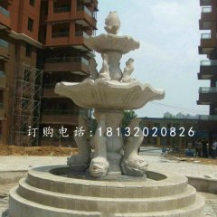 魚造型噴泉，小區(qū)石噴泉