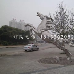 立馬成功雕塑，廣場不銹鋼雕塑