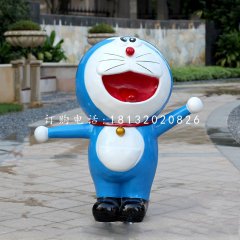 玻璃鋼哆啦a夢(mèng)，游樂(lè)場(chǎng)卡通動(dòng)物雕塑