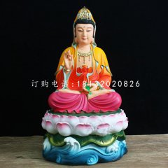 玻璃鋼彩繪觀音菩薩，寺廟佛像雕塑