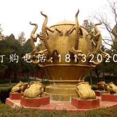 校園景觀銅雕，地動(dòng)儀銅雕