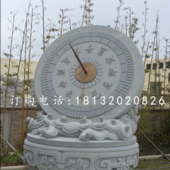 青石日晷雕塑，校園雕塑