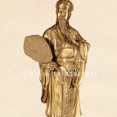 諸葛亮銅雕，古代名人銅雕