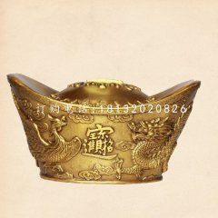 龍鳳元寶銅雕，公園景觀銅雕