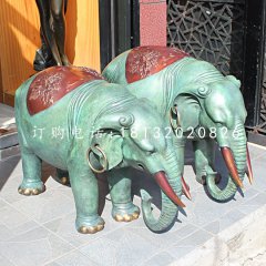 青銅小象銅雕，動物銅雕