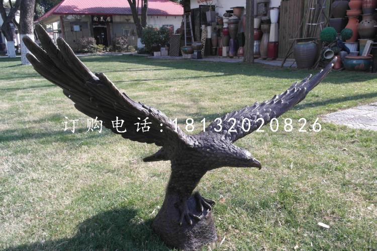 展翅的鷹銅雕，企業(yè)景觀銅雕 (4)
