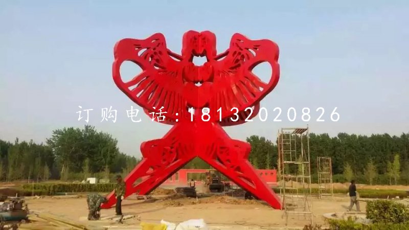不銹鋼公園雕塑，不銹鋼風(fēng)箏雕塑